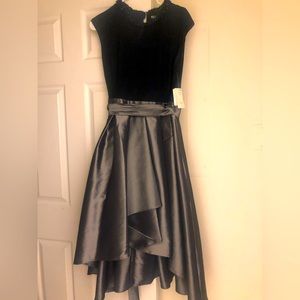 SLNY New York Dress NWTs. Beautiful Black and gray dress for special occasions!